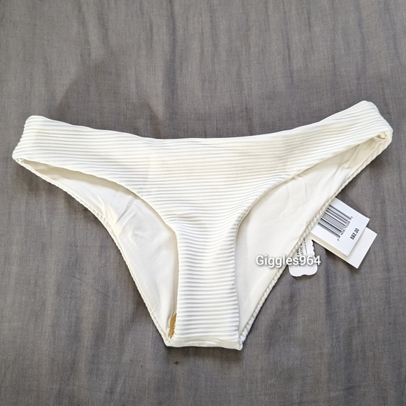 L*Space Sandy Classic Eco Rib Bikini Bottom Cream - Picture 1 of 8